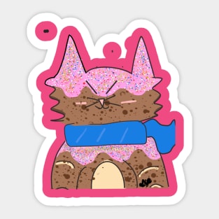 Cats With Scarves #2 - Sprinkles Sticker